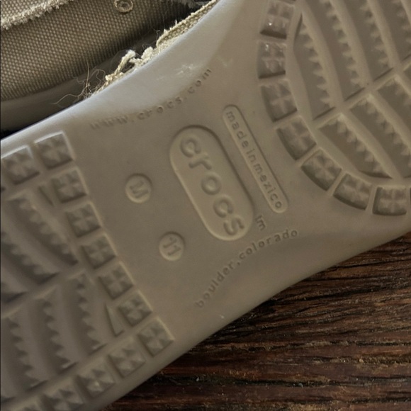 CROCS Men's Beige Slip-On Loafers - Picture 3 of 5